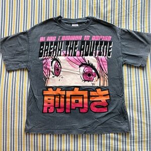 Zara Gray Graphic Manga T-Shirt